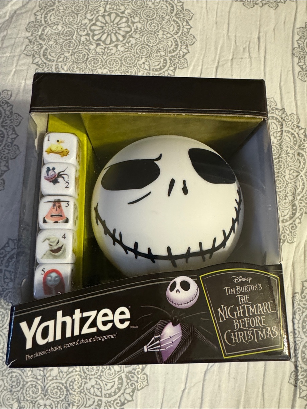 Yahtzee The Nightmare Before Christmas Jack Skellington Dice Game - NIB